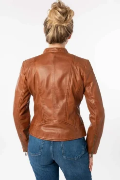 Cazadora mauritius Mujer Keili cogñac 1101 0836