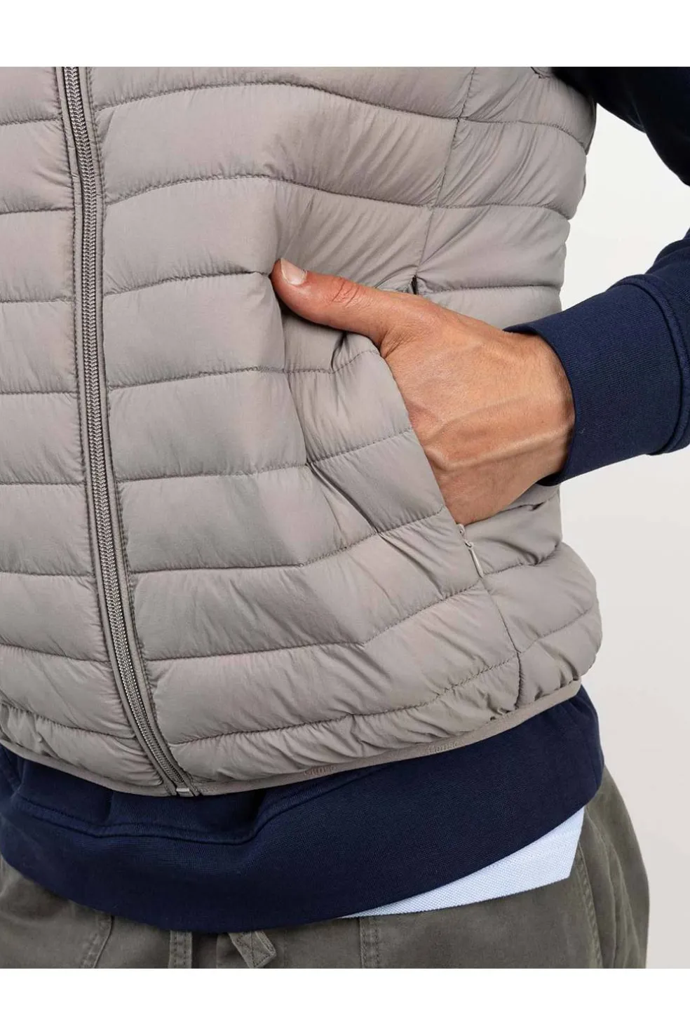 Chaleco Hombre El Ganso Acolchado Básico beige 1040w250006