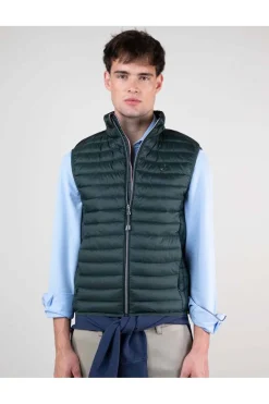 Chaleco Hombre El Ganso Acolchado Básico Verde 1040W240006