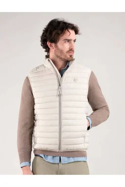 Chaleco Hombre El Ganso Acolchado Básico Beige 1040s250001
