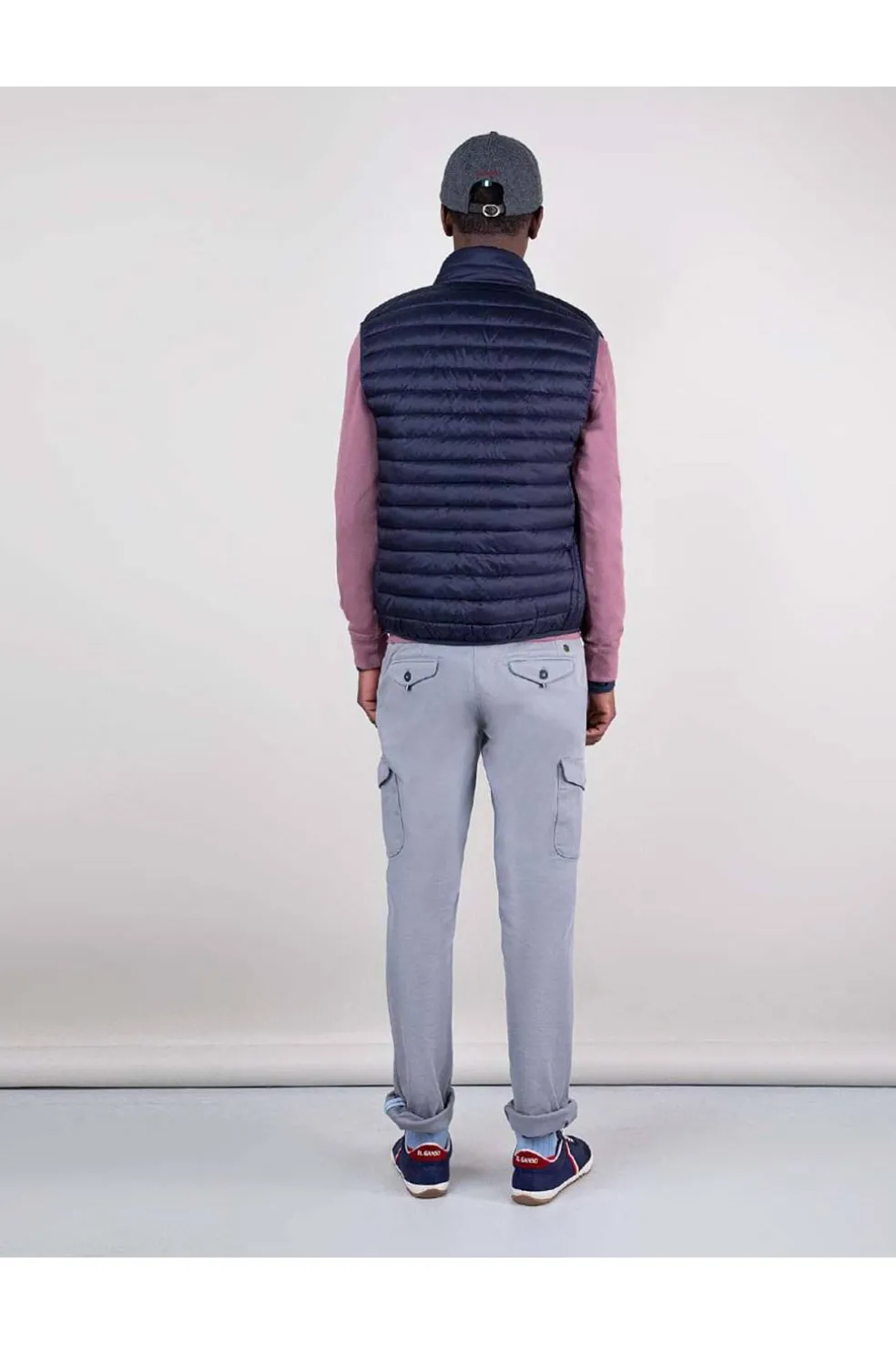 Chaleco Hombre El Ganso Acolchado Básico Marino 1040W240004