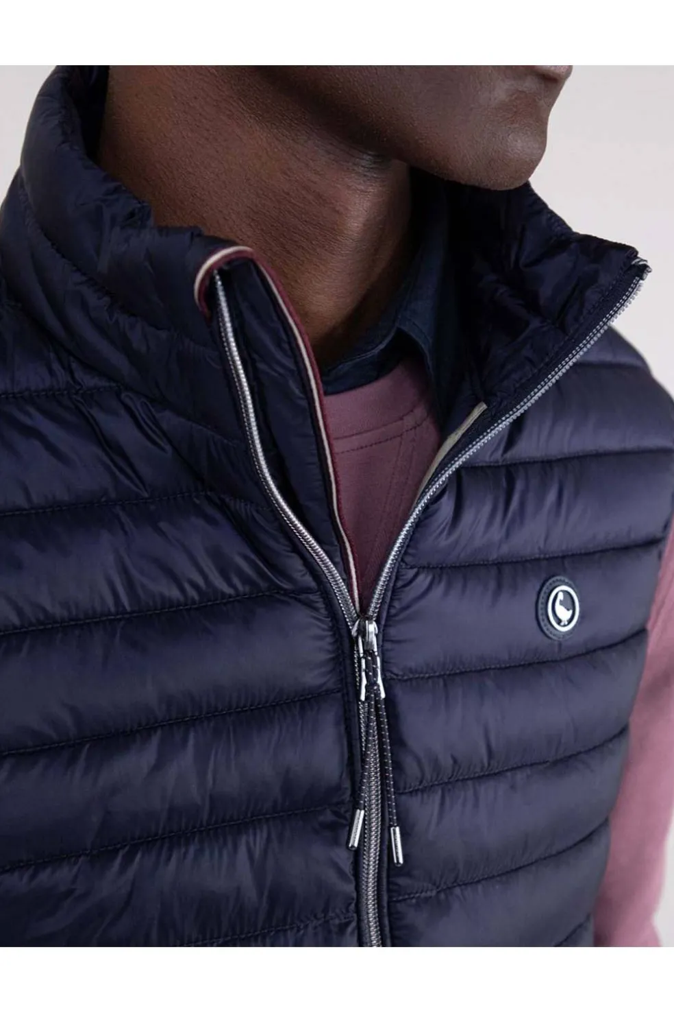 Chaleco Hombre El Ganso Acolchado Básico Marino 1040W240004