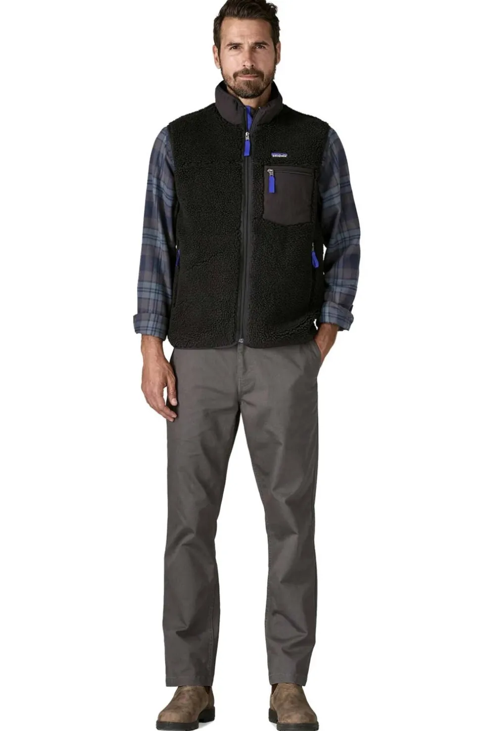Chaleco Patagonia Hombre Classic Retro X Fleece 23049 BLK Black