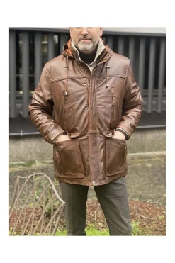 Chaqueta Hombre Cuero MDP Guptal Antique