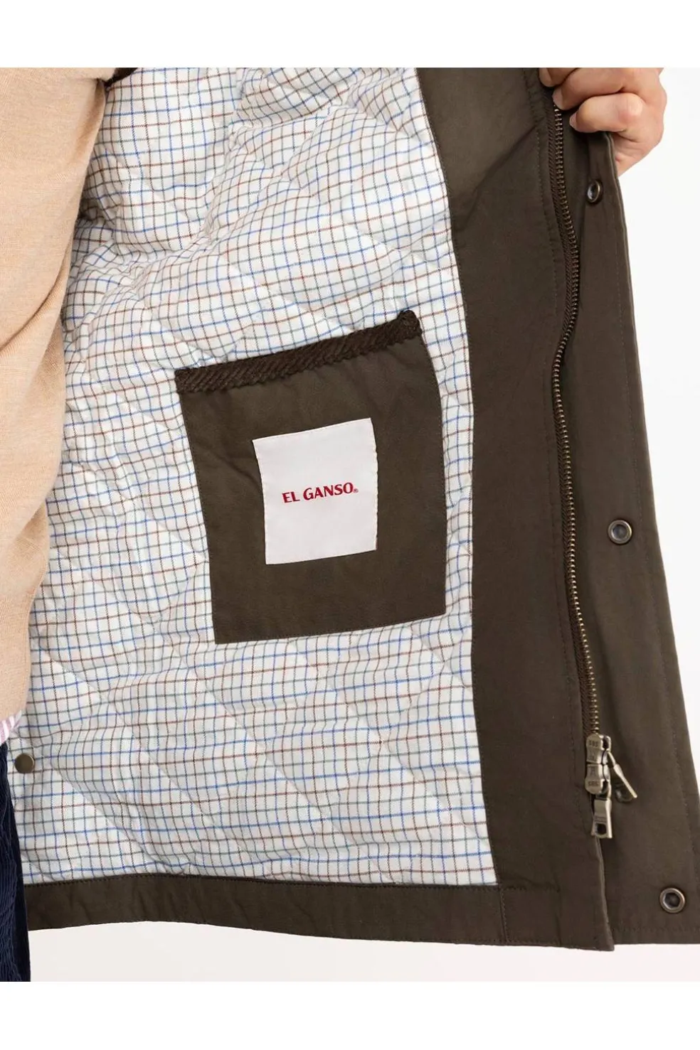 Chaqueta Hombre El Ganso Pana 1040W250039 Verde