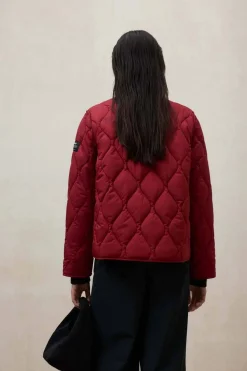chaqueta Mujer Ecoalf musa onion 655 crimson red