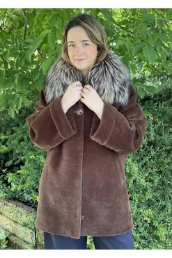 Chaquetón Mujer Medinapiel ALK51 Brown