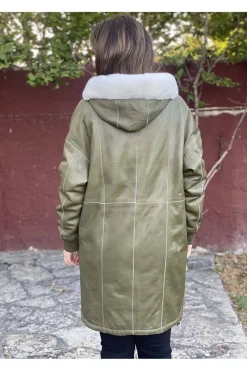 chaquetón reversible Medinapiel n313 kaki