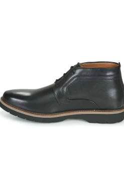 Clarks bayhill mid black smooth leather