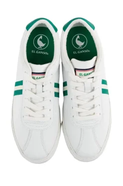Deportivo Hombre El Ganso Piel Blanca Cinta Verde 4110W240046