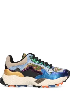 Deportivo Mujer Exé Leather 3020 2 Blue Purple