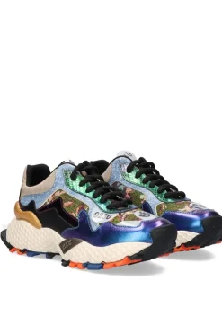 Deportivo Mujer Exé Leather 3020 2 Blue Purple