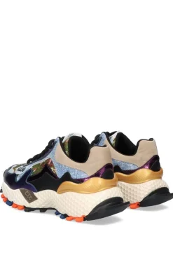 Deportivo Mujer Exé Leather 3020 2 Blue Purple