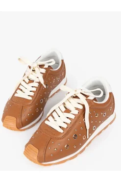 Deportivo mujer Popa inara tachas cuero napa