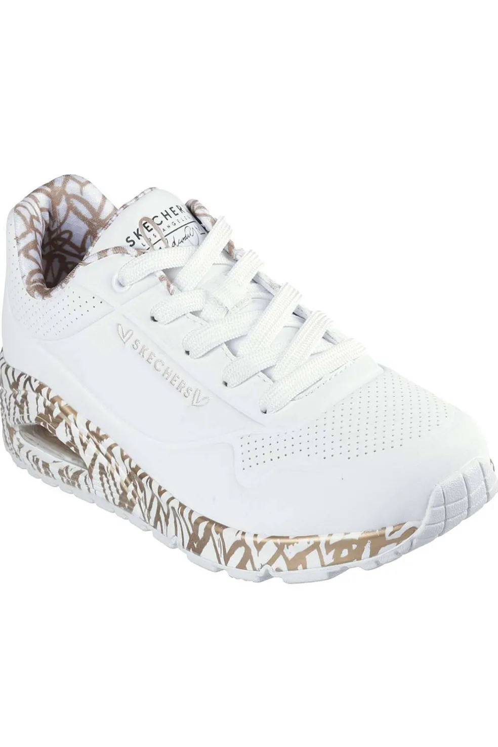 Deportivo Skechers x JGoldcrown Uno Loving Love 155506 WTRG White