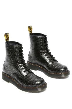 DrMartens 1460 gunmetal wild croc emboss 27249029