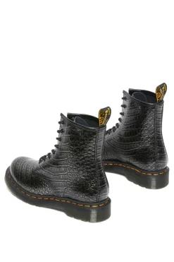 DrMartens 1460 gunmetal wild croc emboss 27249029