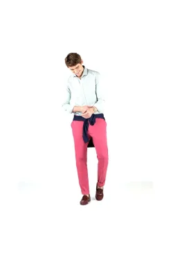 El Ganso urban chino slim fit dark pink 200038