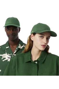Gorra Unisex Lacoste de Sarga de Algodón RK0440-00 Verde
