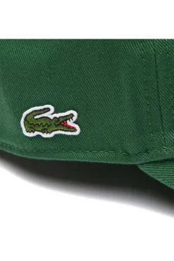 Gorra Unisex Lacoste de Sarga de Algodón RK0440-00 Verde