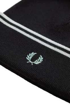 gorro con ribete con dos franjas fred perry c9150 l51