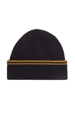 gorro con ribete con dos franjas fred perry c9150 s77