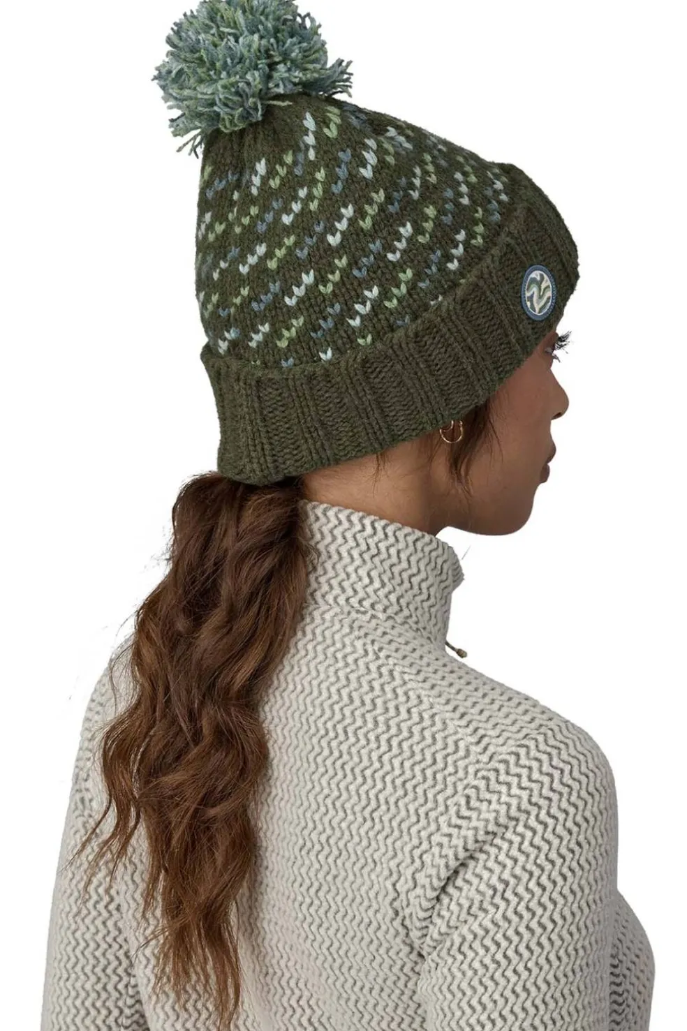 Gorro Patagonia Snowbelle Beanie 33445 FIPN Fisherman Stitch: Pine Needle Green