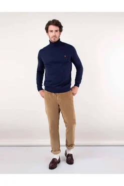 Jersey Cuello cisne Hombre El Ganso 1090W240029 marino