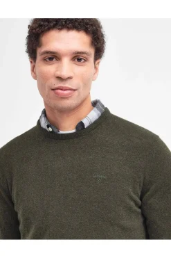 Jersey Hombre Barbour Essential Crew Neck MKN0345GN71 Seaweed