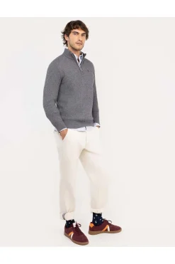 Jersey Hombre El Ganso Camionero 1090W250047 Lana Gris