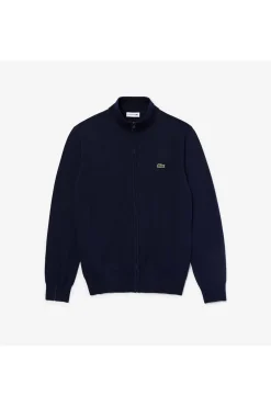 jersey Hombre Lacoste de cuello alto de algodón con cremallera ah1957 166