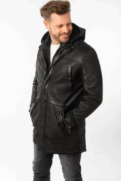 Levita de Cuero Hombre Mauritius sitku black 1201 0813