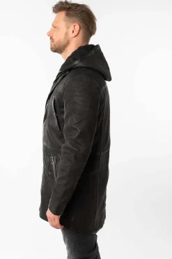 Levita de Cuero Hombre Mauritius sitku black 1201 0813