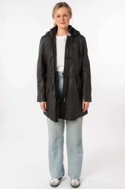 Levita de Piel Mujer mauritius kace anthracite 1102 0029