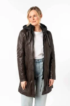 Levita de Piel Mujer Mauritius Milene 1102 0025 dark brown