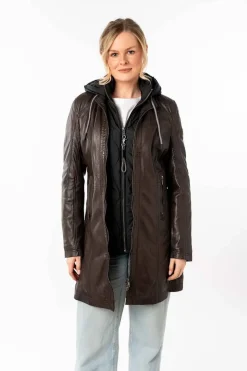 Levita de Piel Mujer Mauritius Milene 1102 0025 dark brown