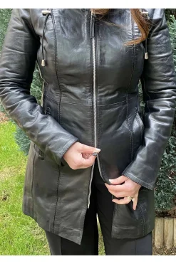 Levita de Piel Mujer MDP Voyage Black