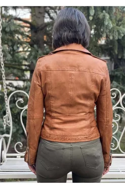 mdp chaqueta cuero refina tan