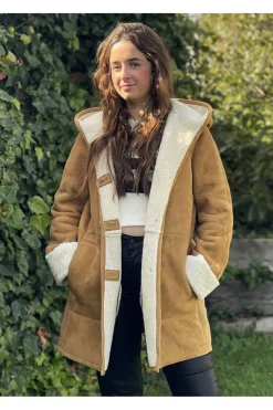 Medinapiel Abrigo Piel Vuelta con capucha 24010 Marlboro