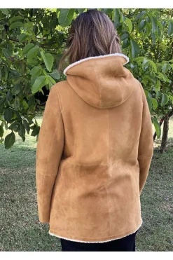 Medinapiel Abrigo Piel Vuelta con capucha 23001 Marlboro werter rizado