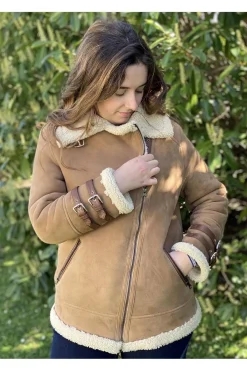 Medinapiel Abrigo Piel Vuelta Con Cremallera 24013 Indy