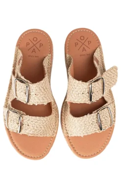 menorquina plataforma Popa collao fibra cuero rafia