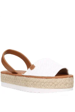 menorquina Popa saona bicolor blanco cuero