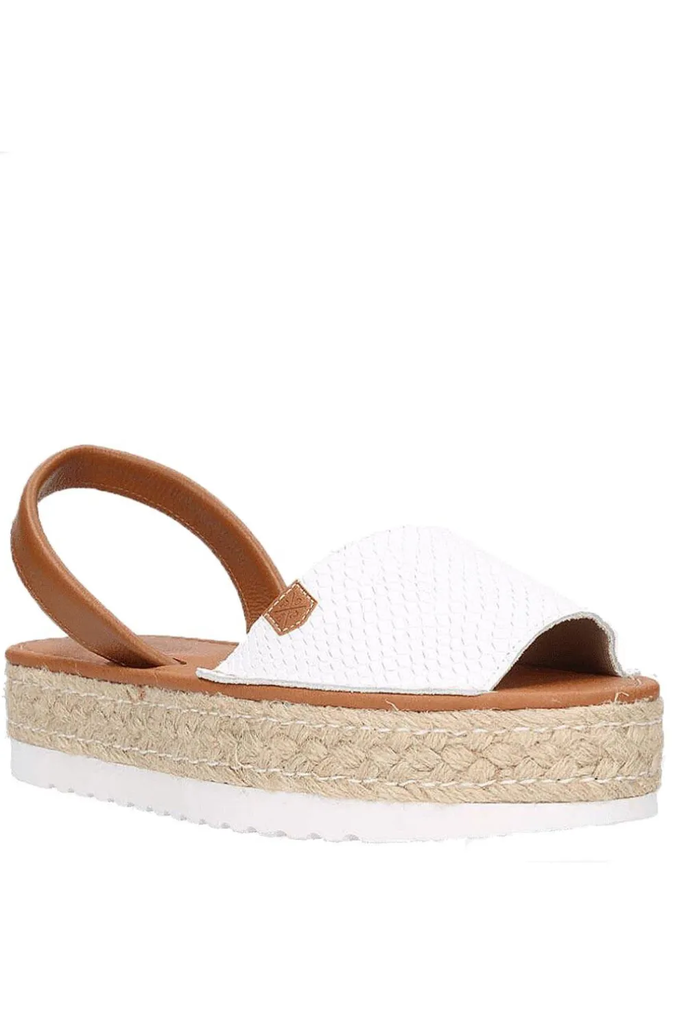 menorquina Popa saona bicolor blanco cuero