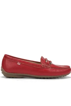 Mocasín Mujer Fluchos Bruni F2156 Stella Rojo