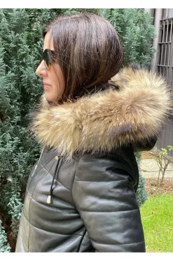 Parka de Cuero Mujer MDP Gilda Black