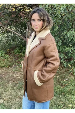 Pelliza de Mujer Medinapiel Piel Vuelta 25007 camel