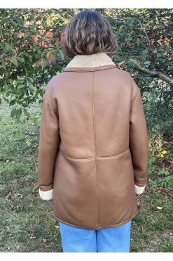 Pelliza de Mujer Medinapiel Piel Vuelta 25006 camel