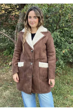 Pelliza de Mujer Medinapiel Piel Vuelta 25003 cocoa