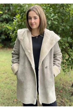 Pelliza de Mujer Medinapiel Piel Vuelta 19000 Piedra